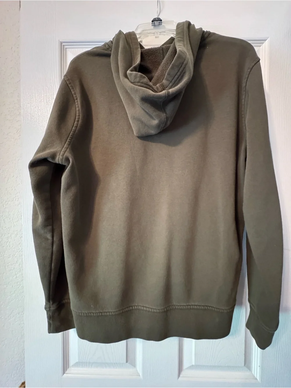 Banana Republic Dark Olive Hooded Logo Sweatshirt